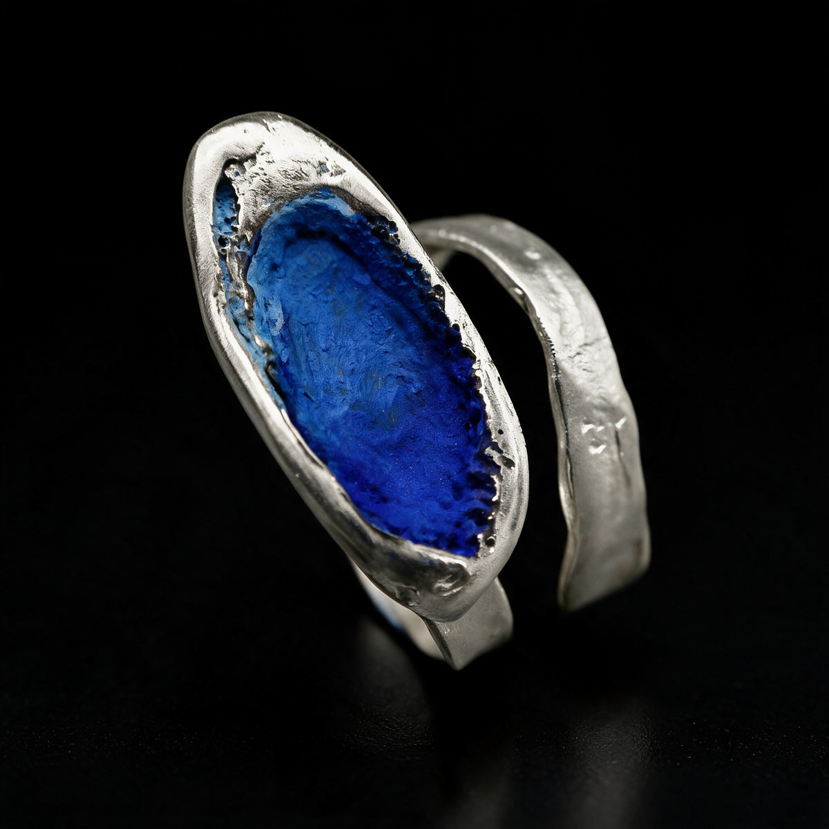 Silver Echo Ring by Angels Hoch
