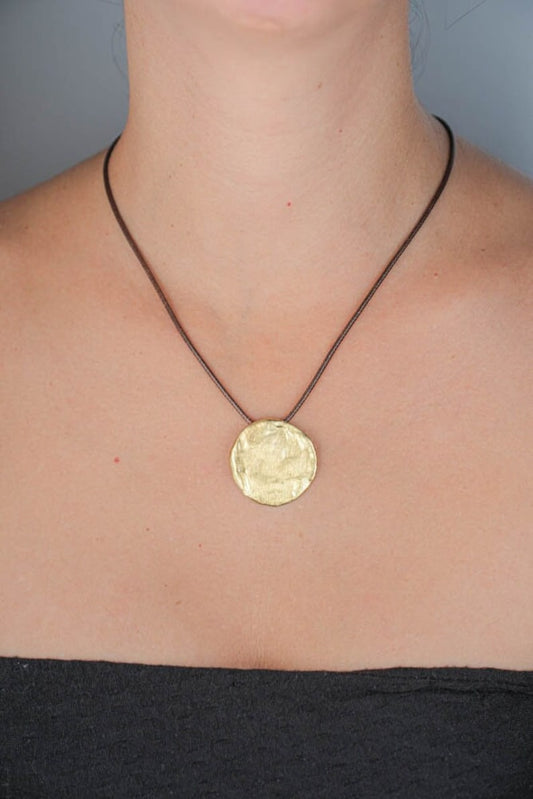 Aurum Solaris Necklace handcrafted in Barcelona