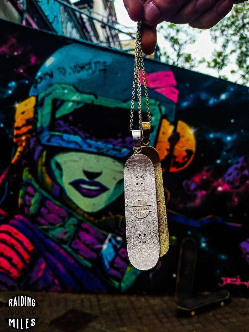 Skateboard Necklace handcrafted in Barcelona