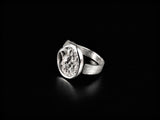 Silver Crater Ring