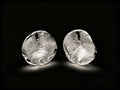 925 sterling silver stud earrings with round textured coin faces