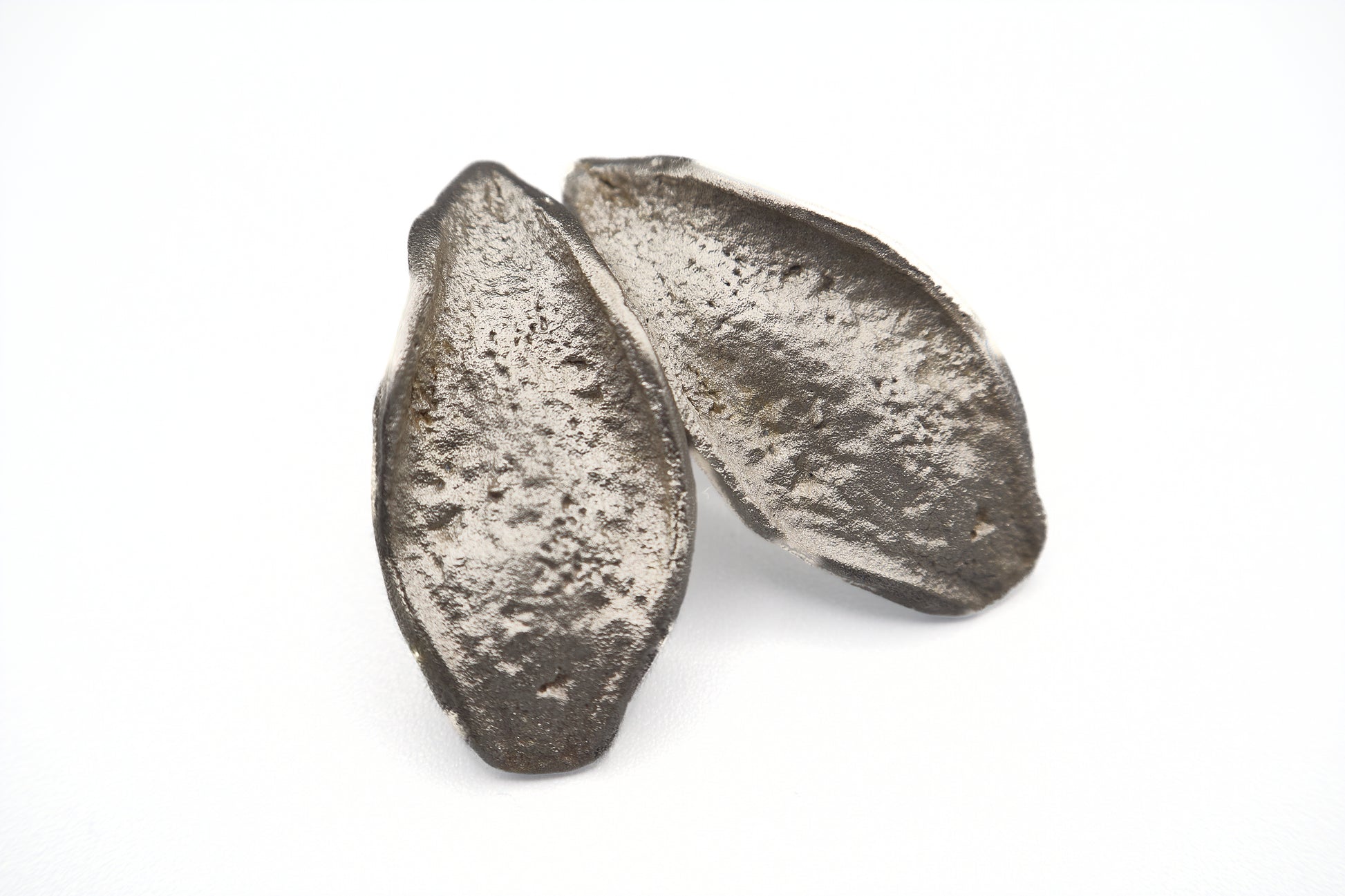 Silver Echo Earrings in sterling silver with sculptural design