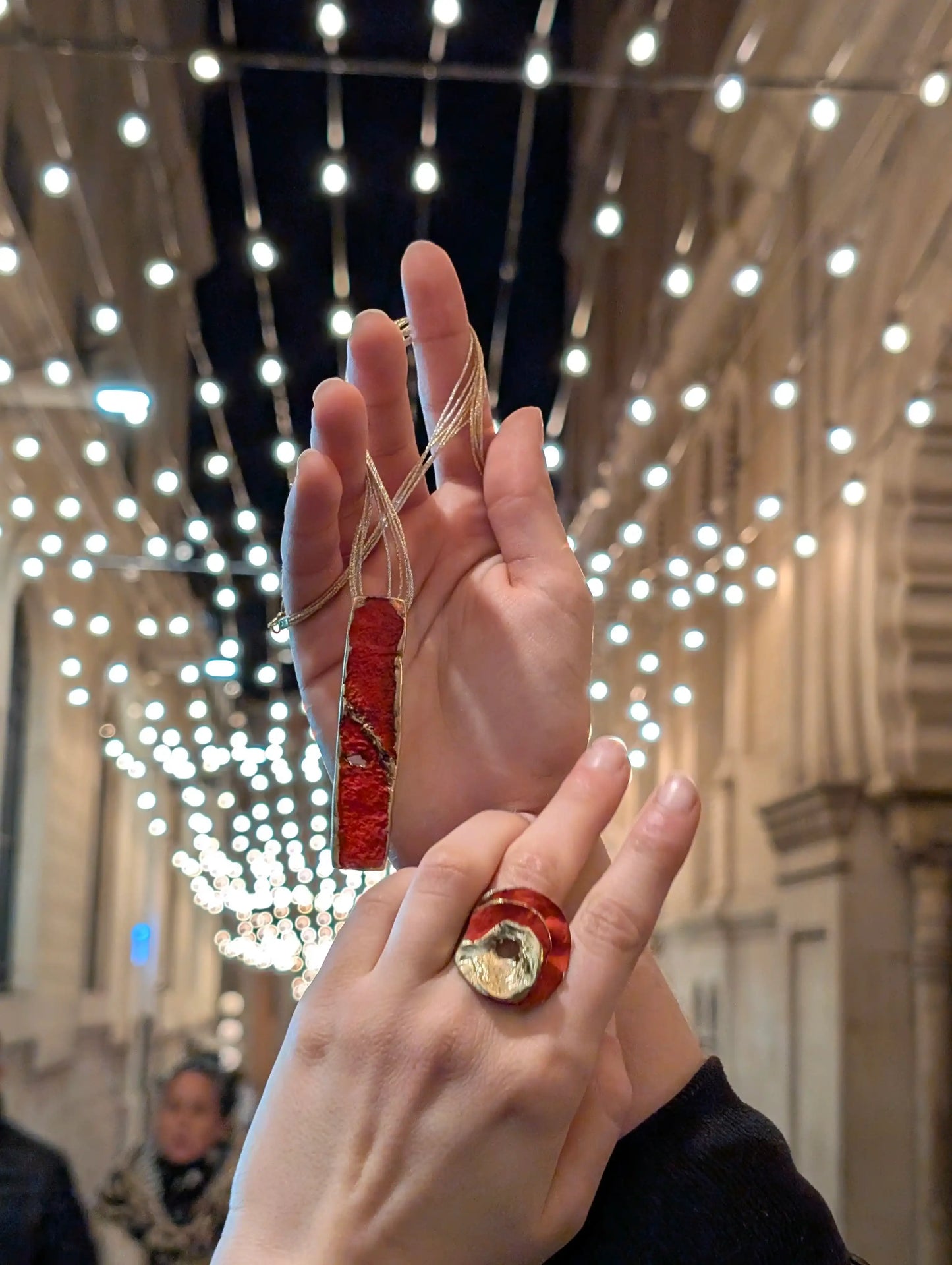 Aurum Florentia Ring in gold-plated bronze with sculptural design
