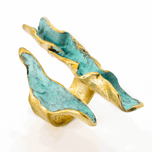 Different Waves Ring handcrafted in Barcelona