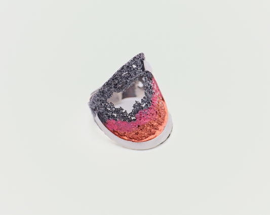 Ocean Ember Ring handcrafted in Barcelona