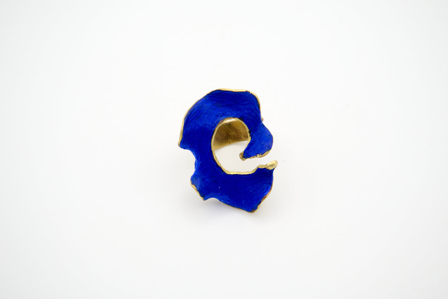 Eterna C Ring detail showing artisanal texture