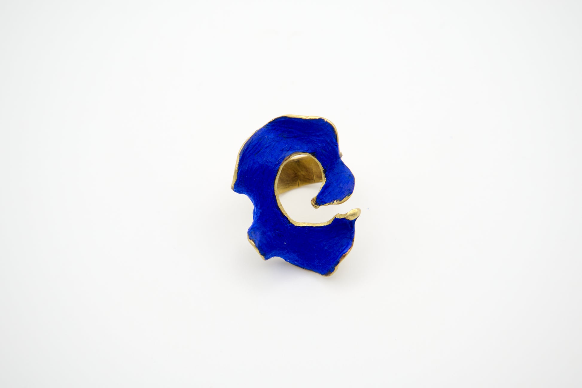 Eterna C Ring detail showing artisanal texture
