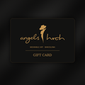 Angels HochTargeta regal, disseny negre amb logotip d'àngel daurat i text de la targeta regal.