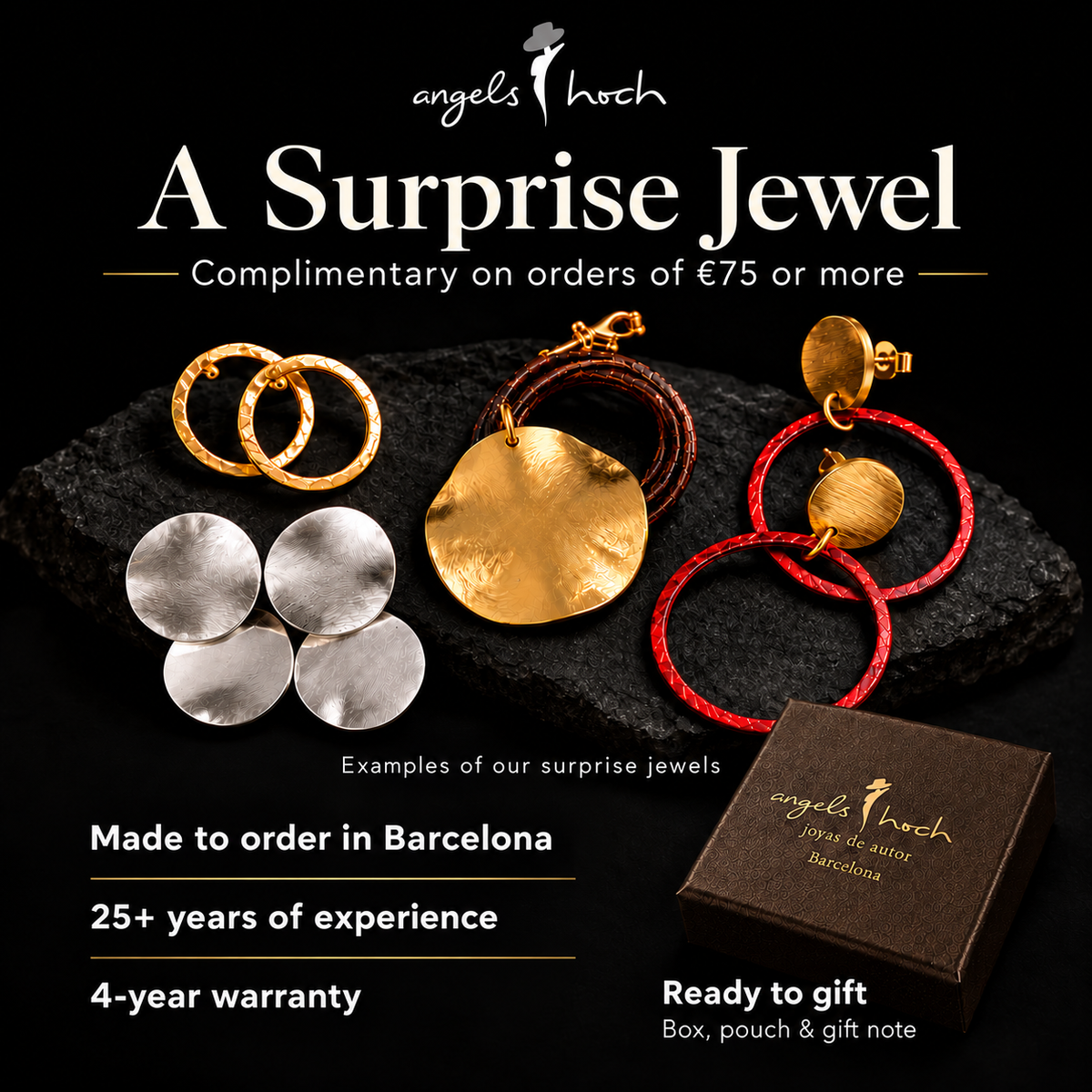 Complimentary surprise jewel with eligible jewelry orders of €75 or more