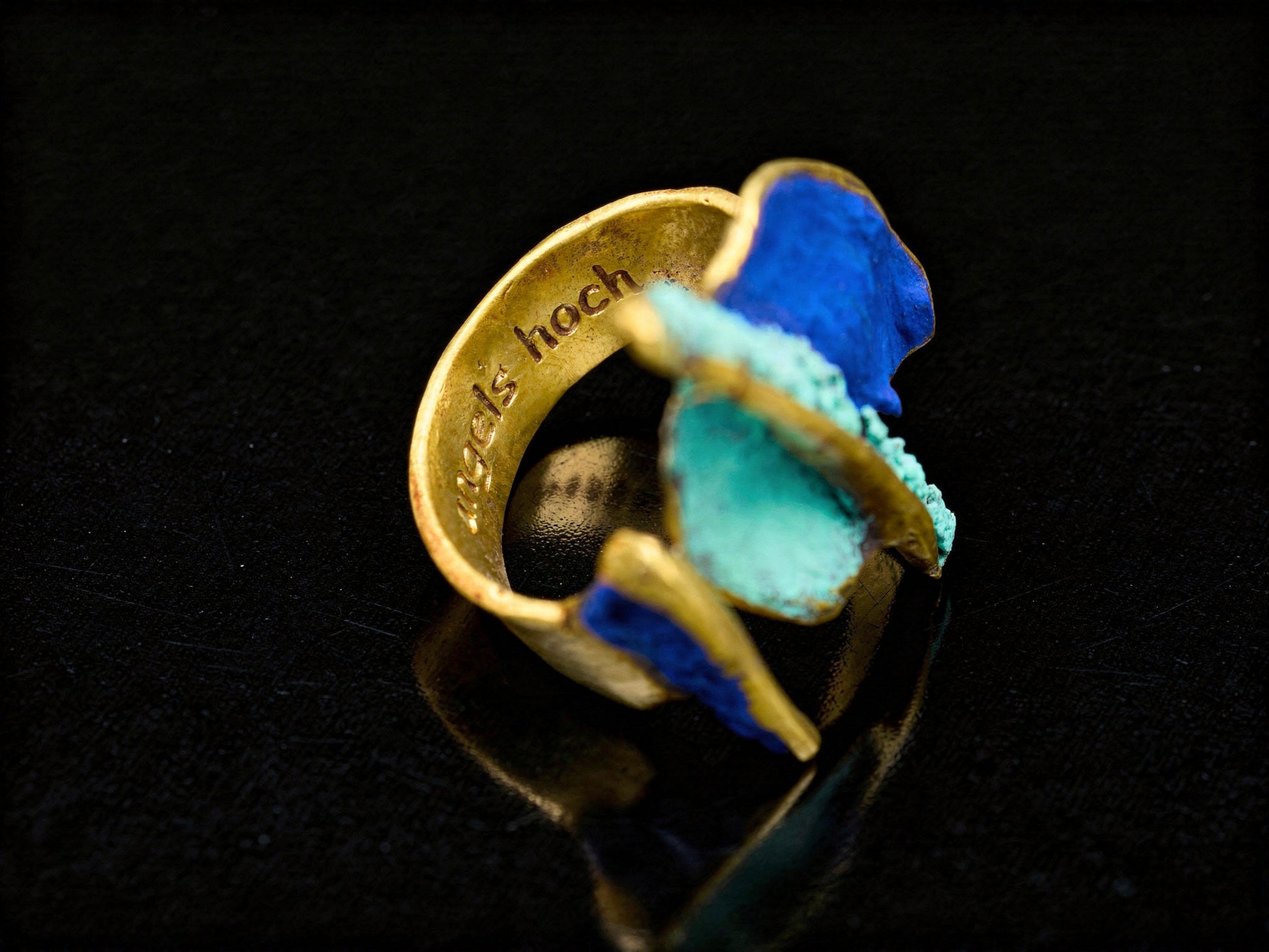 Gaudi Ring handcrafted jewelry detail