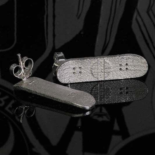 Skateboard Stud Earrings handcrafted in Barcelona