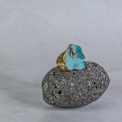 Oceánida Ring handcrafted jewelry detail