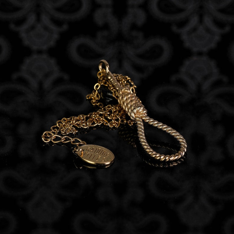 Goth Rope Pendant Necklace handcrafted in Barcelona
