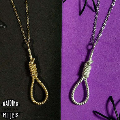 Goth Rope Pendant Necklace handcrafted in Barcelona