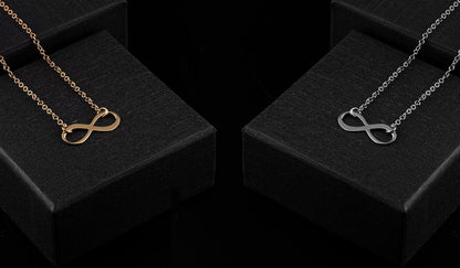 Infinity Timeless Necklace detail showing artisanal texture