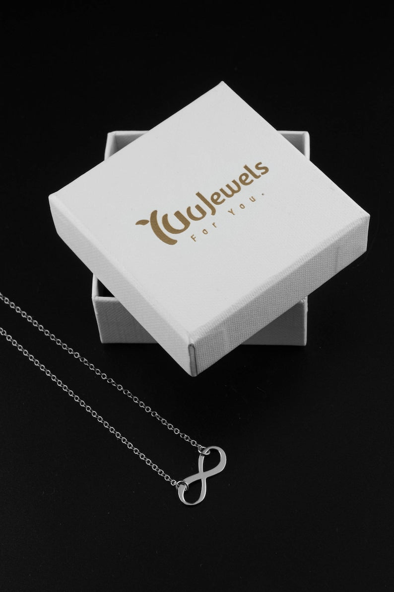 Infinity Timeless Necklace side view