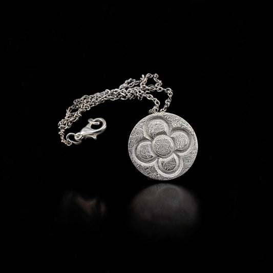 Round Catalan Panot Flower Pendant