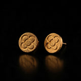 Round Catalan Panot Flower Earrings