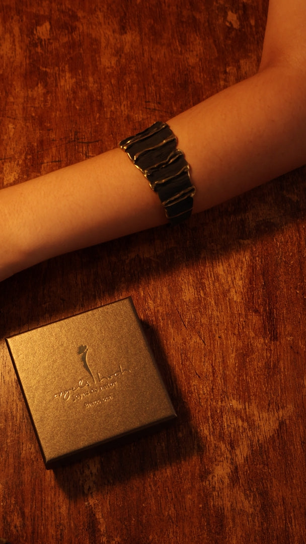 Sculpted Gold Cuff Bracelet product video