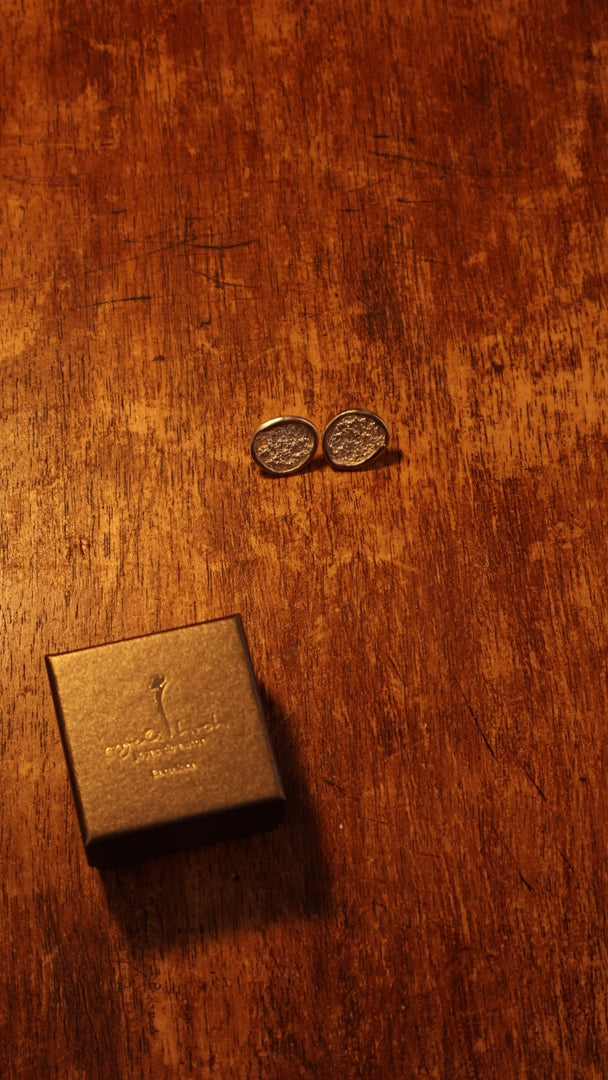 Silver Crater Earrings product video
